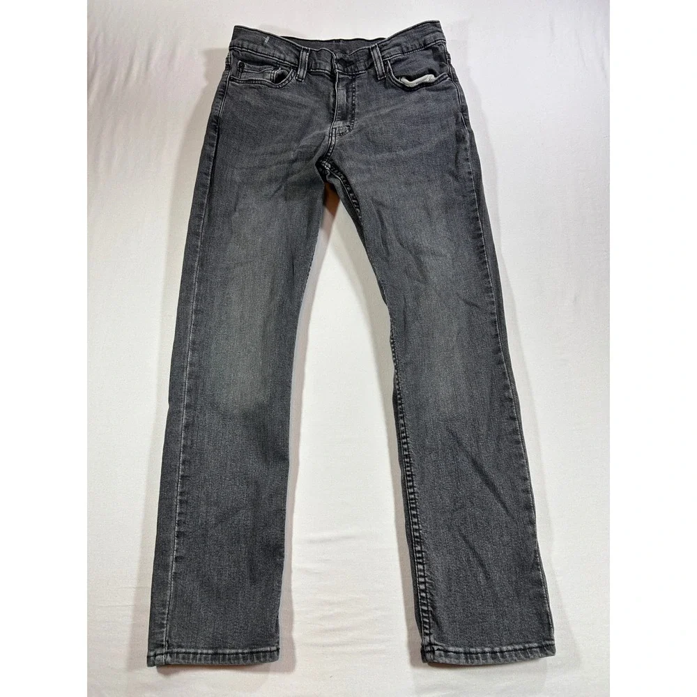Levis 511 Slim Fit Gray Denim Jeans Mens 33x32 04511-3091 Stretch Pants